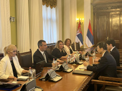 2 August 2023 The National Assembly Speaker in meeting with the newly-appointed Japanese Ambassador to Republic of Serbia